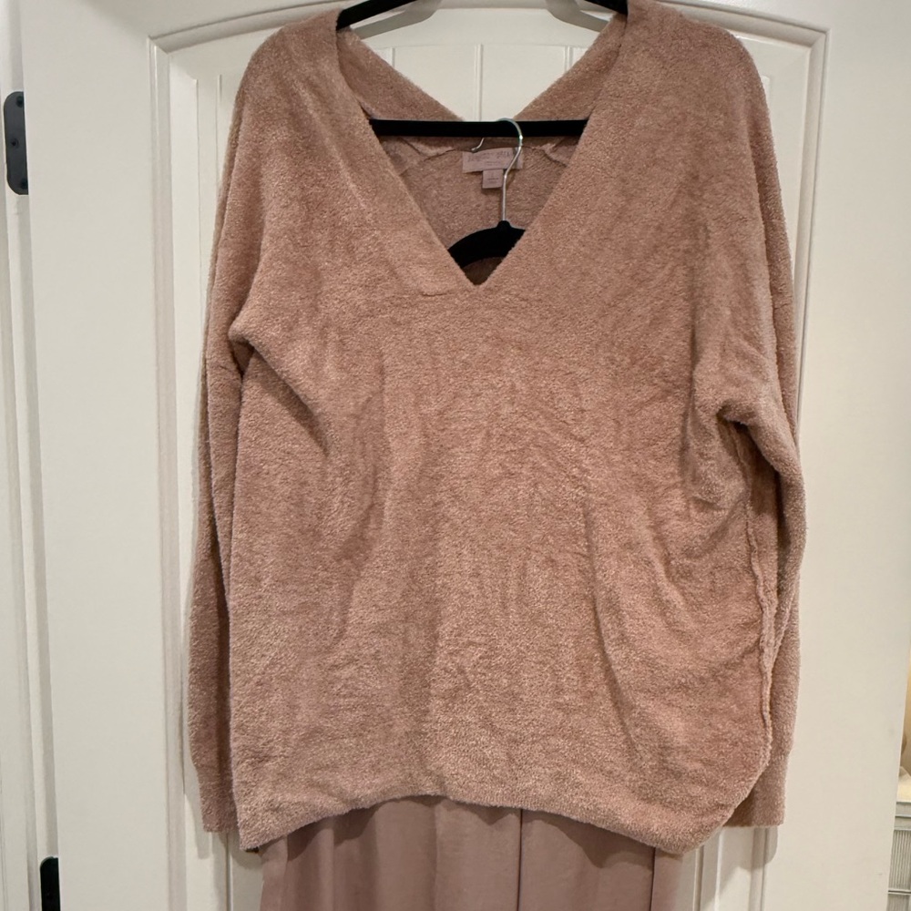 Barefoot Dreams CozyChic Lite Sweater and Pants size XL